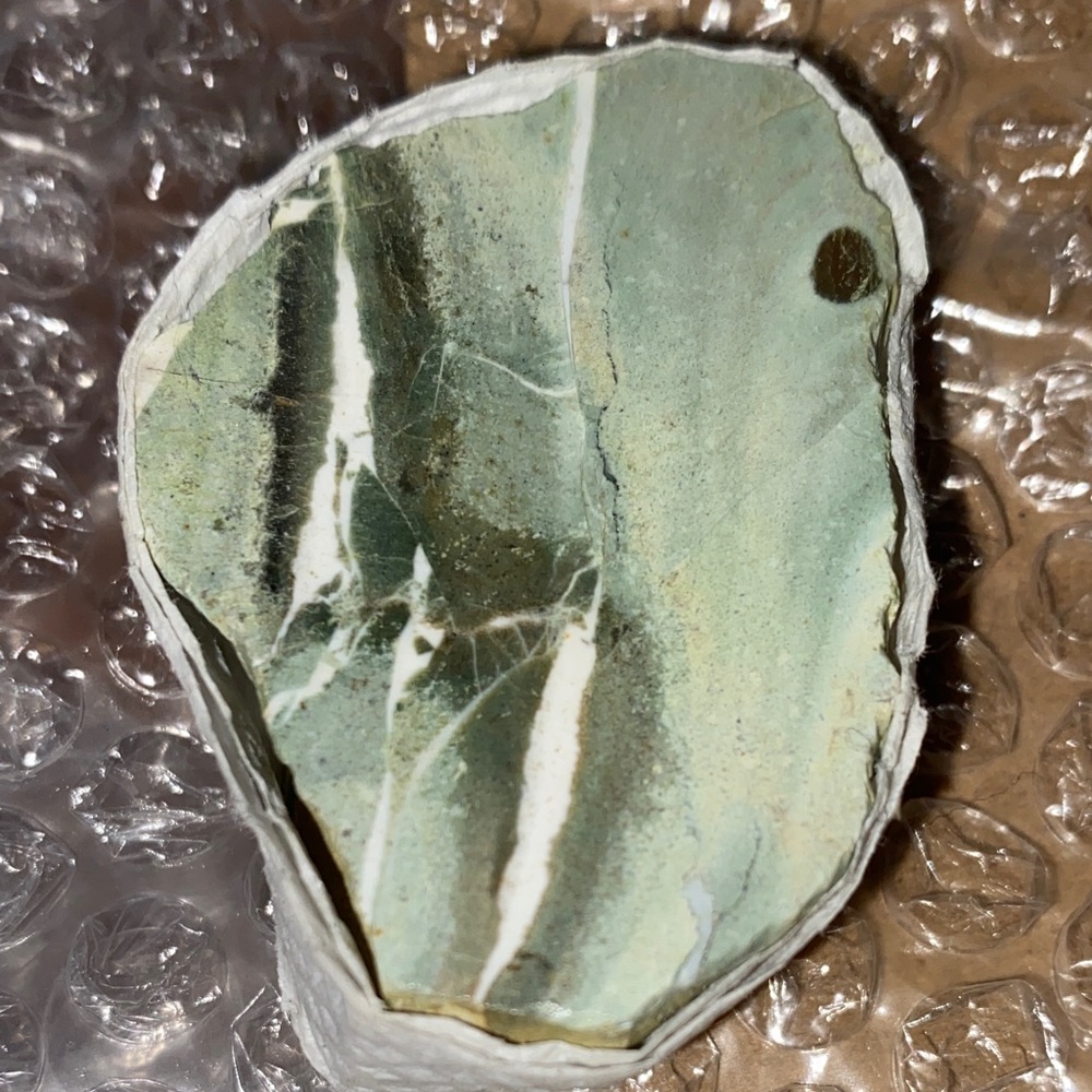 Nephrite Jade Stone Slice